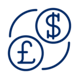 Konten in fünf Hauptwährungen (CHF, EUR, GBP, JPY, USD)